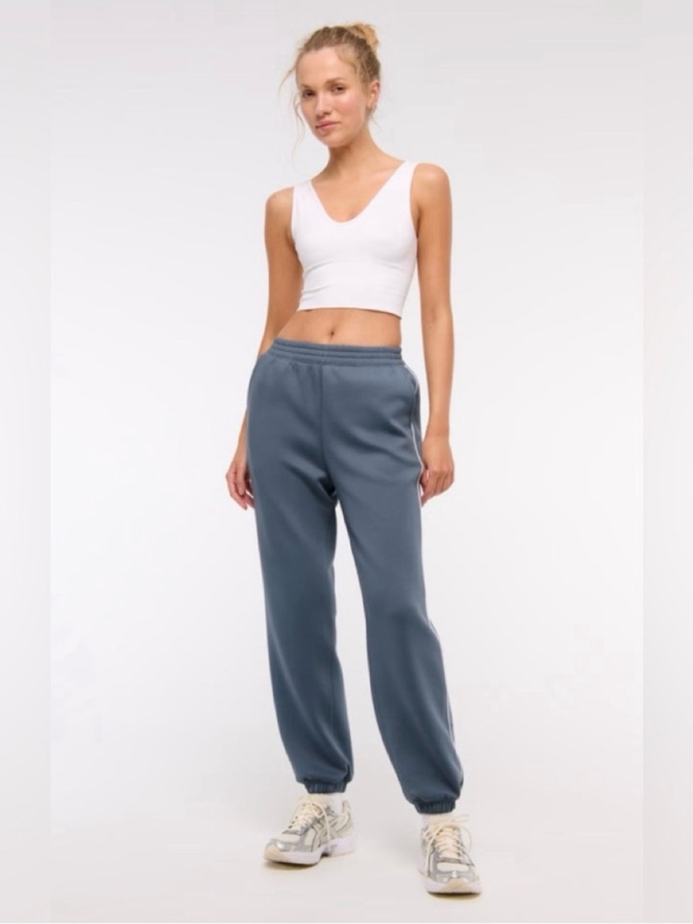 Abercrombie YPB neoKNIT Sweatpant in light blue